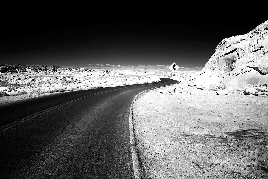 Valley of Fire Mouses Tank Road Infrared in Nevada Photograph by John Rizzuto
