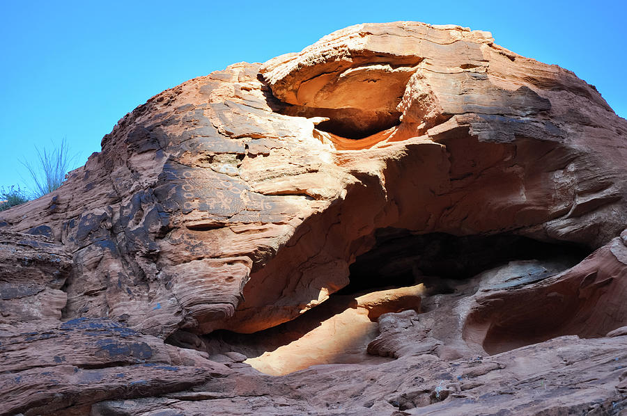 Valley of Fire Petroglyph Shadows Photograph by Kyle Hanson