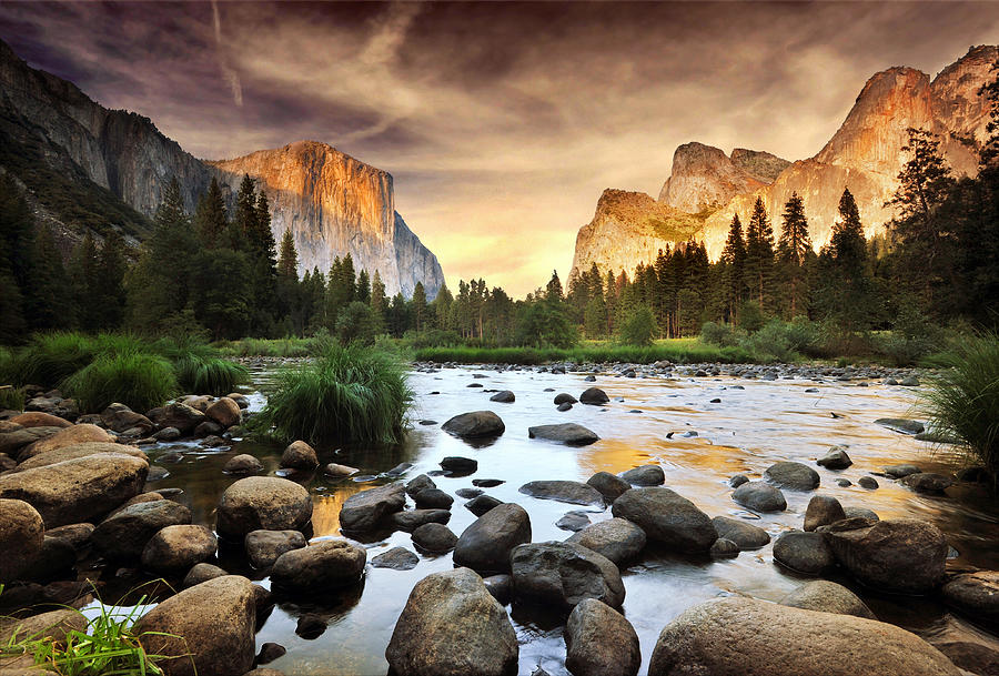 Yosemite National Park Photograph - Valley Of Gods by John B. Mueller Photography