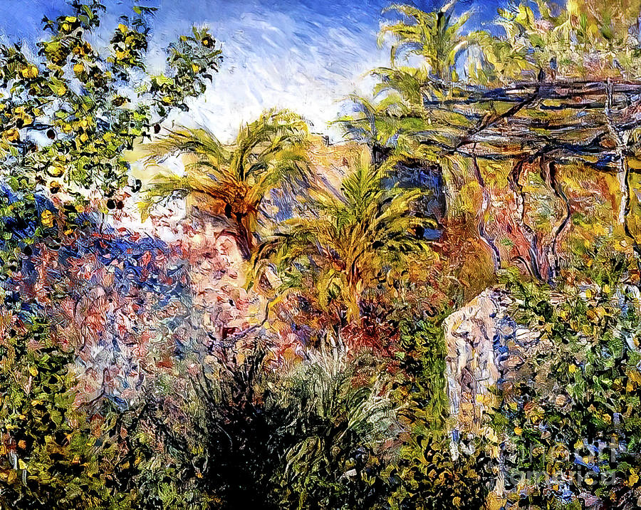 Valley of Sasso Bordighera by Claude Monet 1884 Painting by Claude Monet