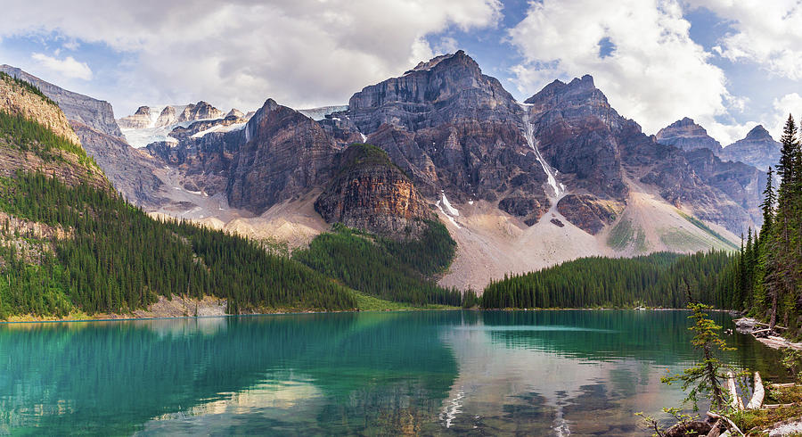 Valley of the Ten Peaks at Moraine Lake Photograph by Mike Centioli