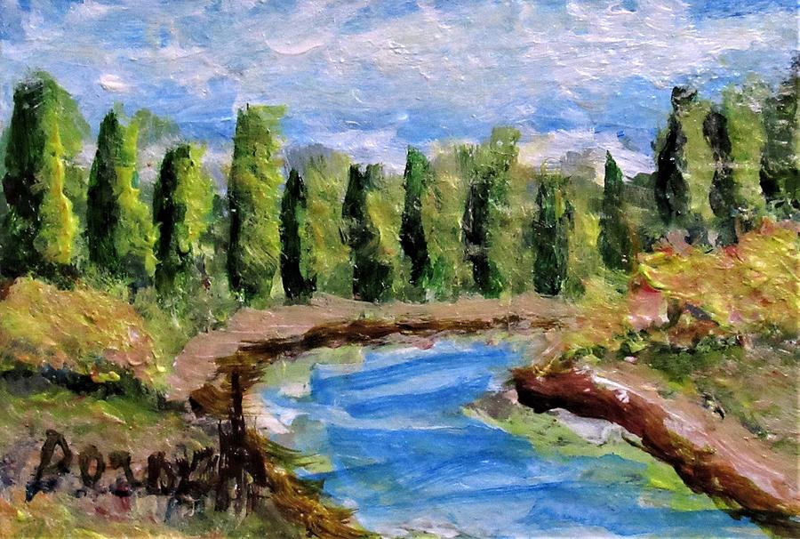 Pine River Painting by Gregory Dorosh