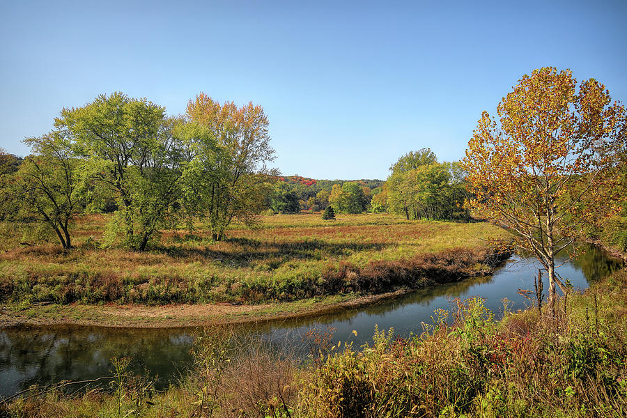 Valley View River Bend - Downstream Photograph by Dennis Lundell