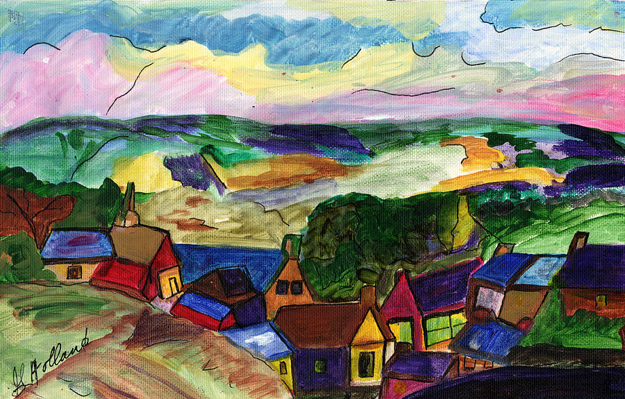 Hills of Normandy  Painting by Genevieve Holland