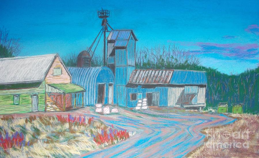 ValleyField Farm - Sackville ,N.S.  Pastel by Rae  Smith PAC