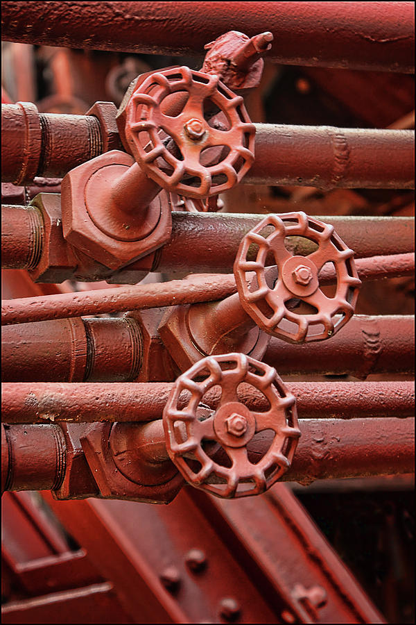 Valve Handle - Gas Works Photograph by Nikolyn McDonald