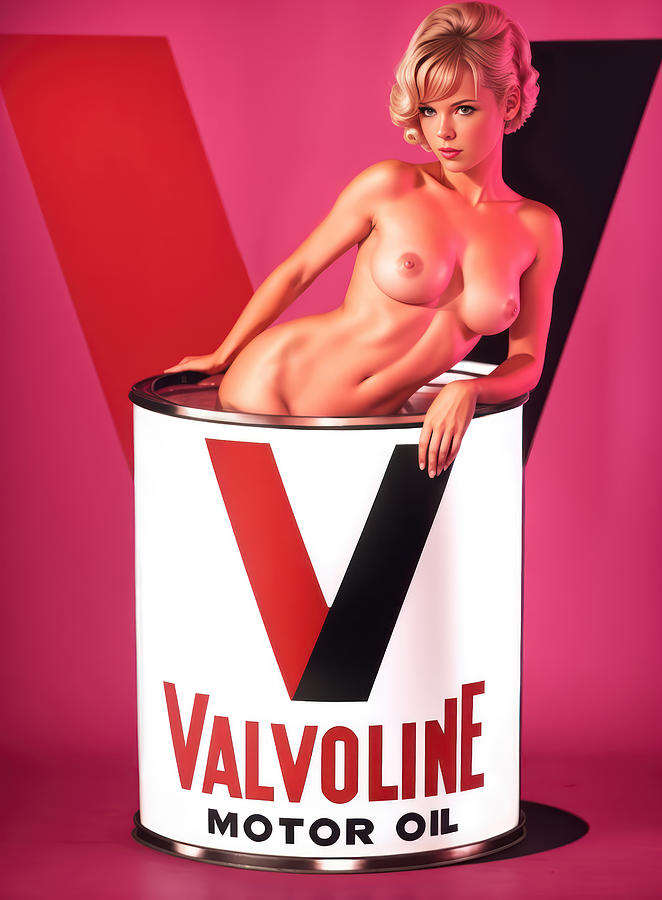 Valvoline Motor Oil Mixed Media by Marc Orphanos