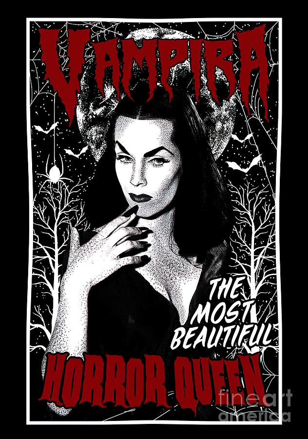 Vampira Queen of Horror Painting by Miller Adams | Fine Art America