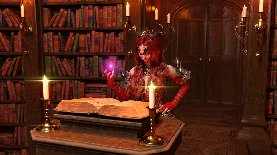 Vampire - Arana and Magical studies Digital Art by Anarkia An