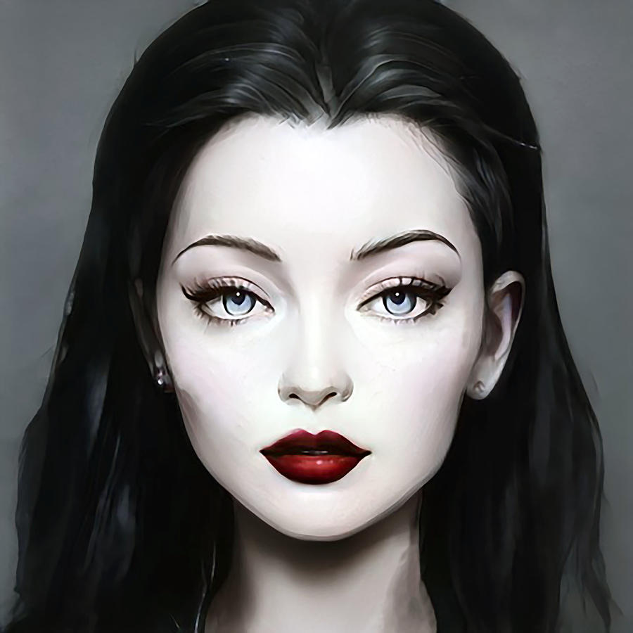 Vampire Digital Art by Caterina Christakos