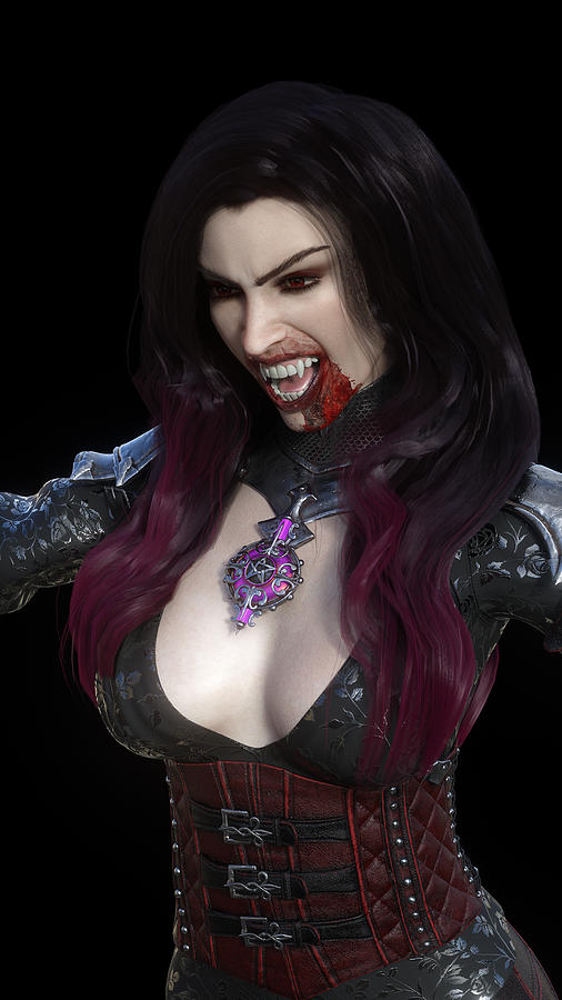 Vampire - Constanta - Face Digital Art by Anarkia An