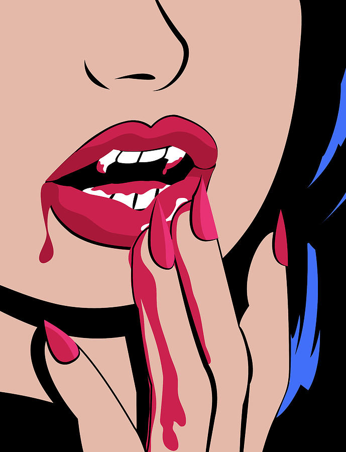 Vampire Girl Digital Art by Long Shot