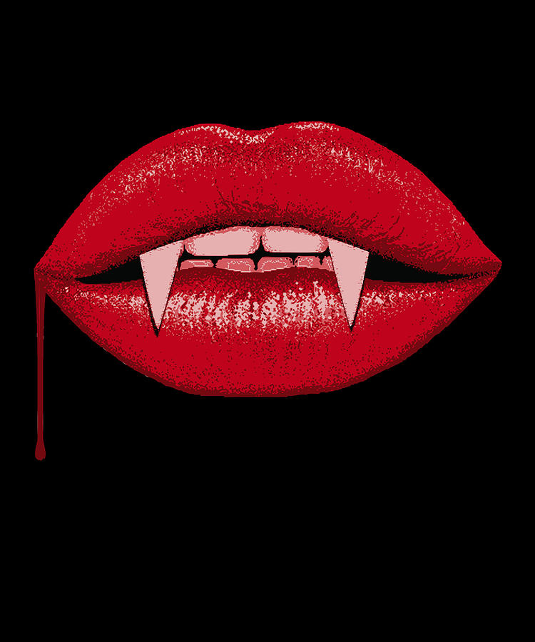 Vampire Lips Digital Art by Flippin Sweet Gear