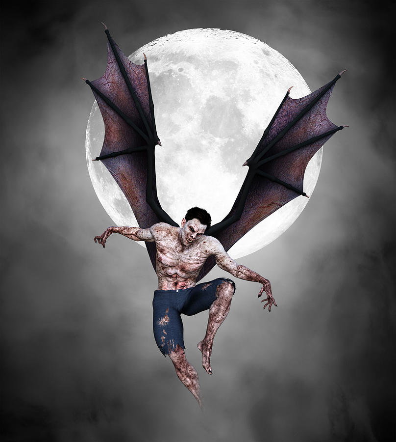 Vampire Moon Horror Fantasy 1 Digital Art