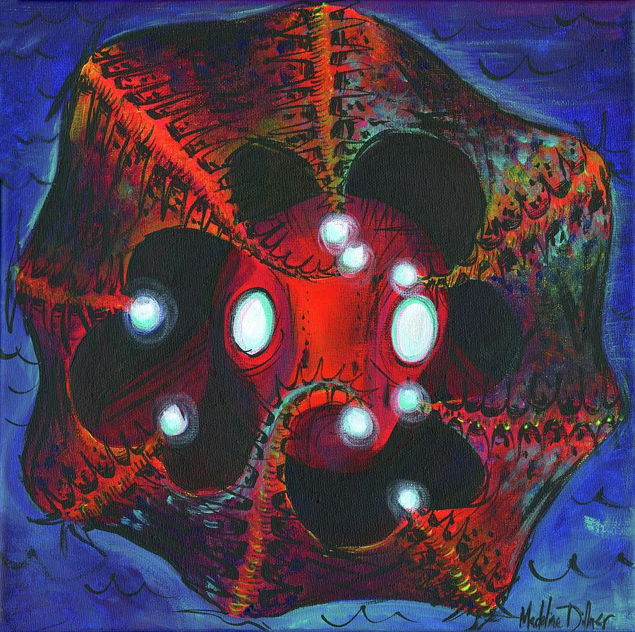 Vampyroteuthis infernalis Painting by Madeline Dillner