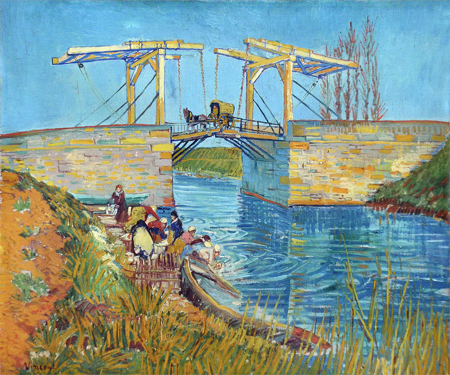 Van Gogh Bridge Painting by Tony Rubino