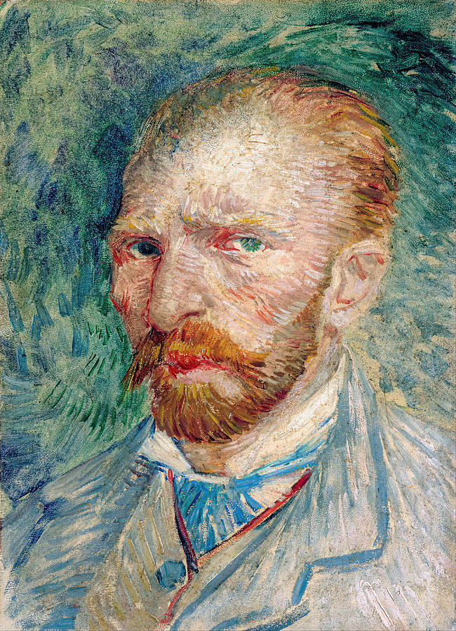 Vincent Van Gogh Painting - van Gogh- Self-Portrait, Winter 2 1887 by Vincent van Gogh