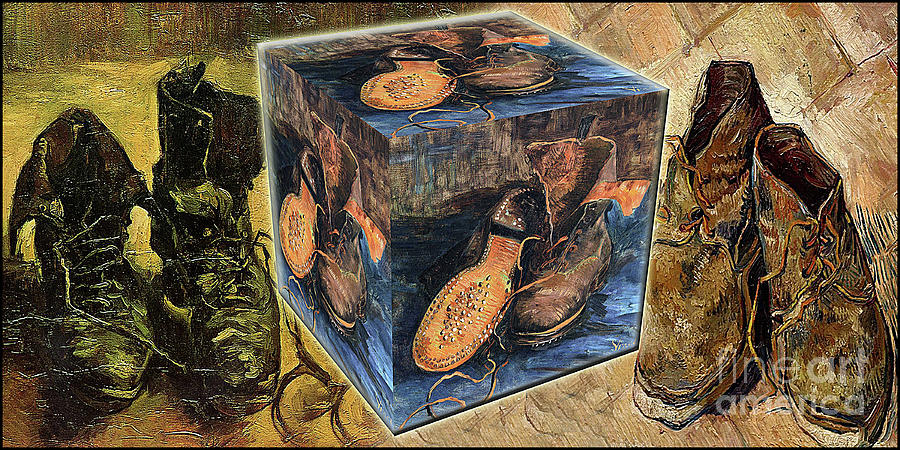 Van Gogh - Shoes Painting by Scott Mendell