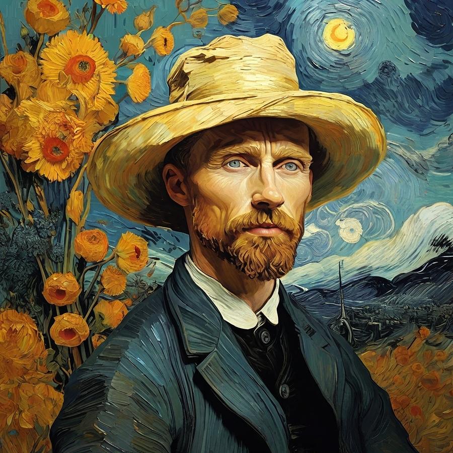 Van Gogh Style Art Digital Art By Antonella Summa - Fine Art America