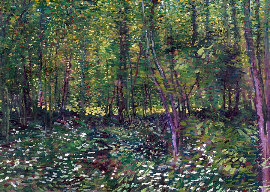 Van Gogh Undergrowth Painting by Charlie Mackesy - Pixels