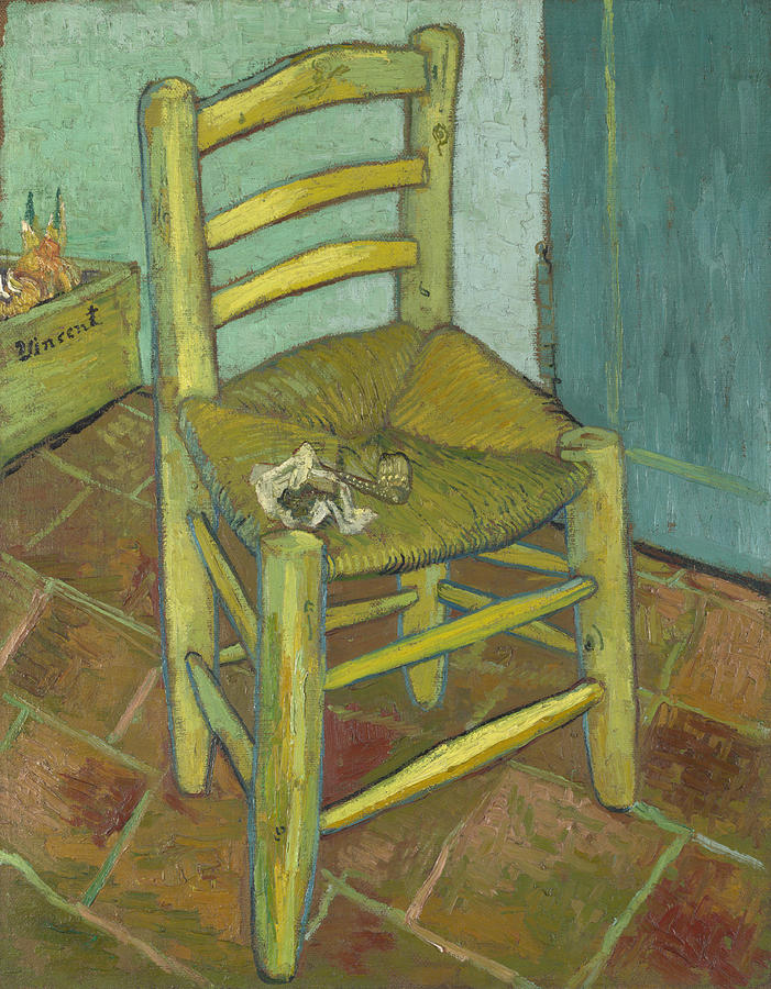 Van Goghs Chair Digital Art by Celestial Images