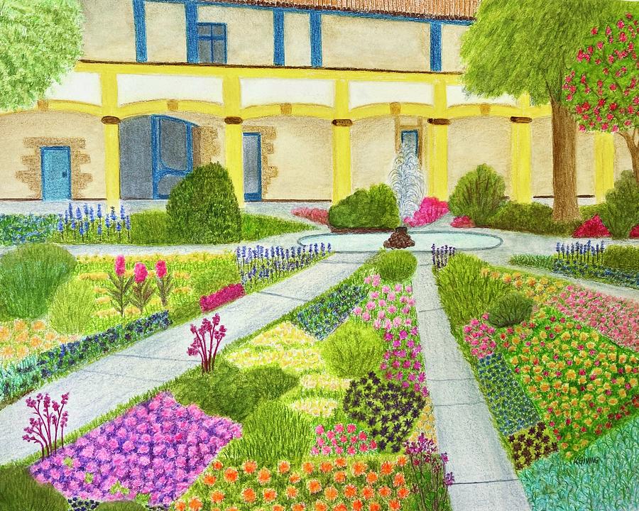Van Goghs Garden in Arles Painting by Kirsten Giving