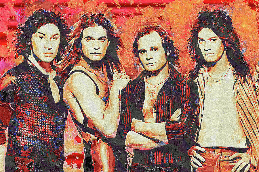 Van Halen Mixed Media - Van Halen Art And The Cradle Will Rock by The Rocker Chic