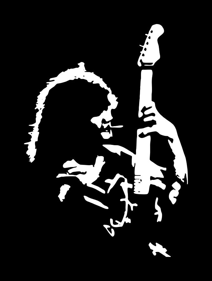 Van Halen Silhouette Digital Art by Johan Dorsman