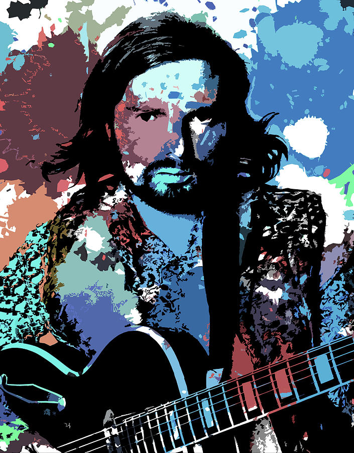 Van Morrison psychedelic portrait Digital Art by Movie World Posters