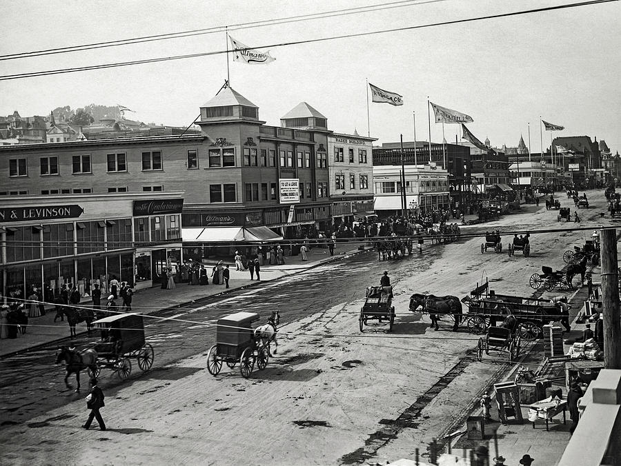 Van Ness Avenue In San Francisco Photograph By Underwood Archives 