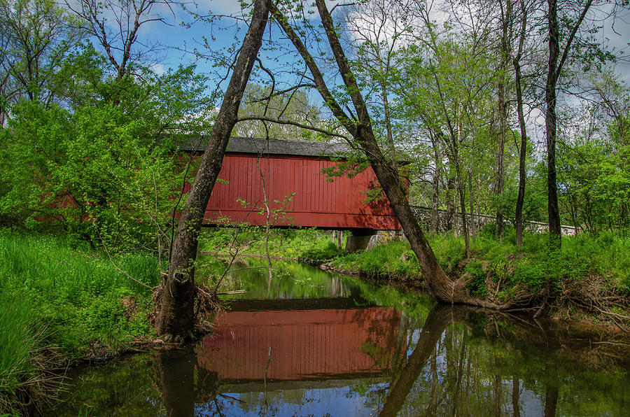 Van Sandt Covered Bridge in Bucks County Pa Photograph by Philadelphia Photography
