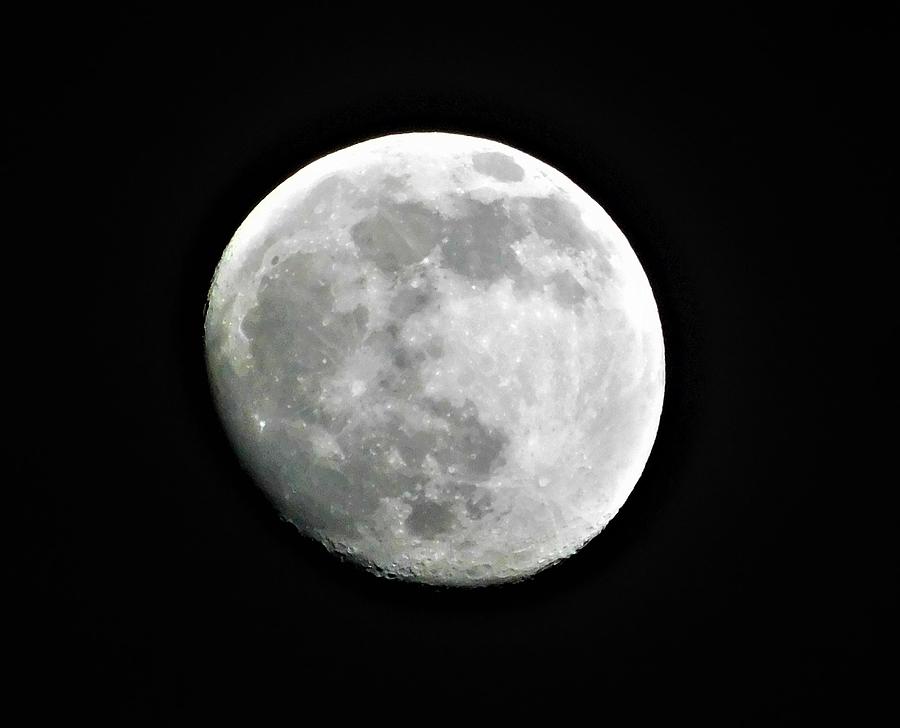 - Vancouver BC Moon Photograph by THERESA Nye