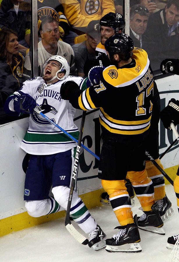 Vancouver Canucks v Boston Bruins - Game Three Photograph by Bruce Bennett