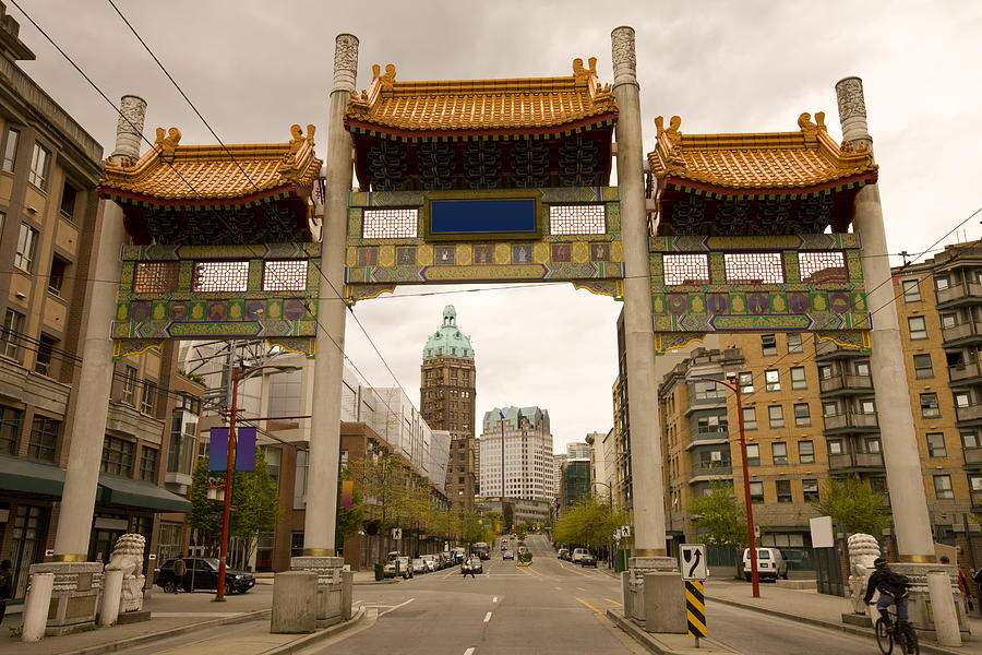 Vancouver Chinatown and Millenium Gate Photograph by Benedek