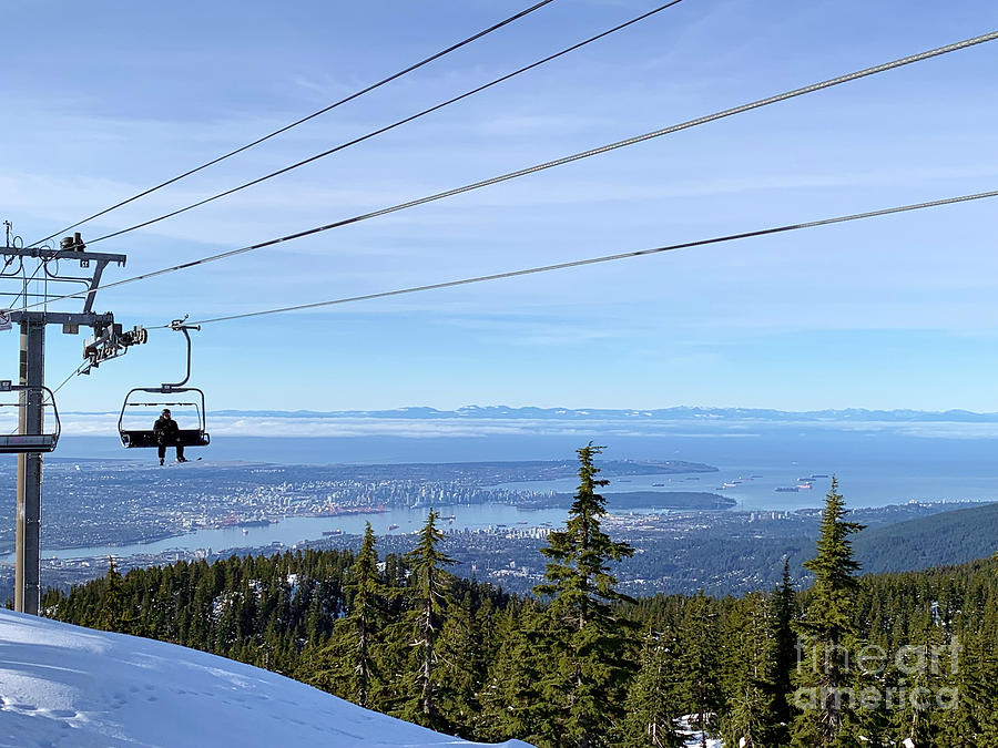 Vancouver from Mount Seymour, BC Photograph by Joshua Poggianti