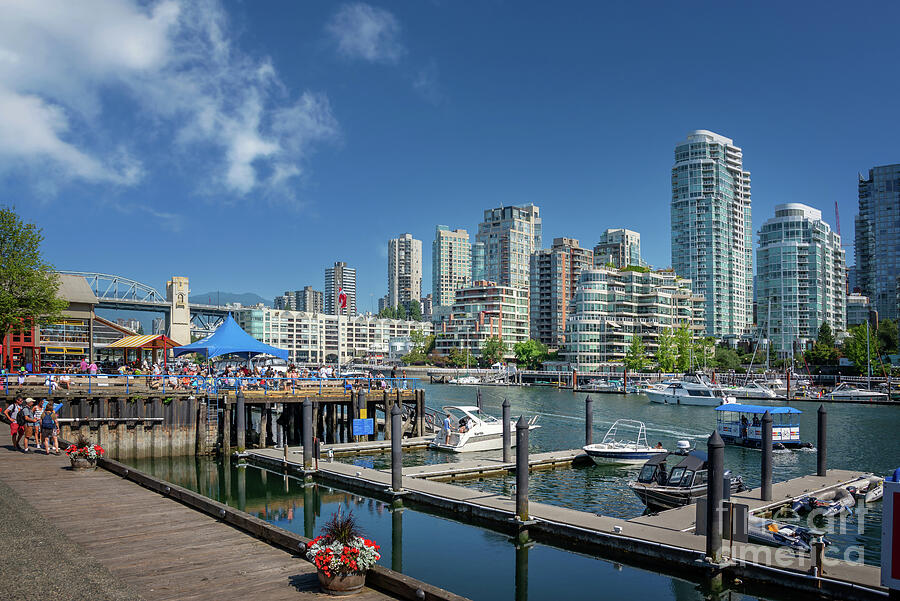 Vancouver Granville island Photograph by Delphimages Photo Creations