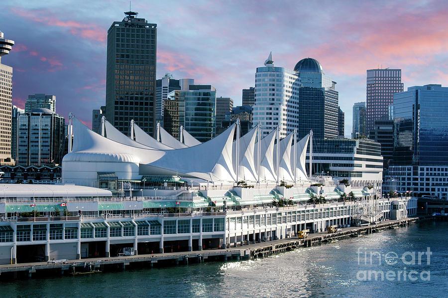 Vancouver Harbor, British Columbia, Canada, at sunrise Photograph by Gunther Allen