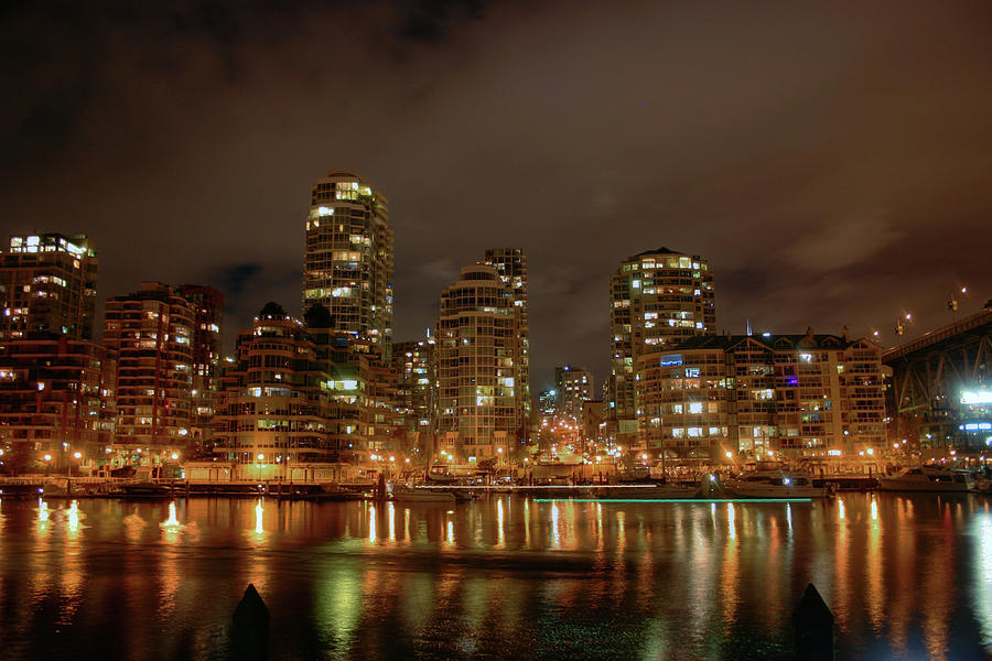 Vancouver Nights Photograph by Wayne King