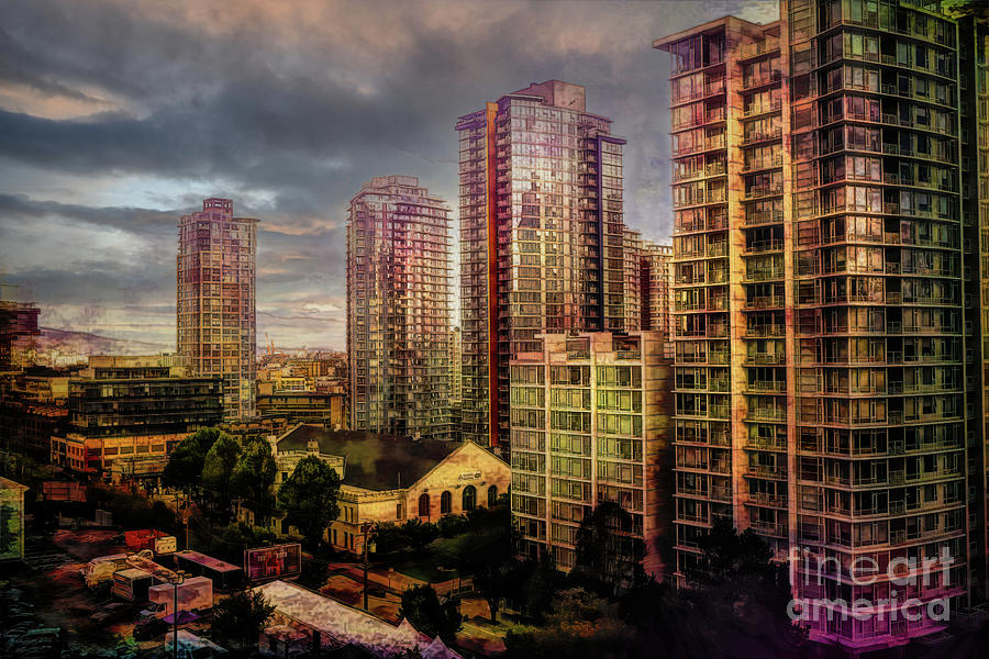 Vancouver Storm Clouds Digital Art by Deb Nakano