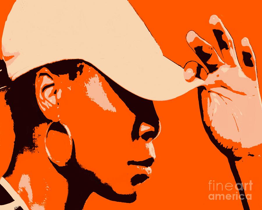 Vanessa Williams Painting - Vanessa Hat Tip by Jack Bunds Vanessa Williams Painting - Vanessa Hat Tip by Jack Bunds