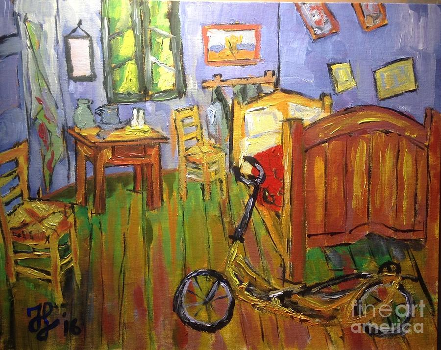 vanGOs Bedroom Painting by Francois Lamothe