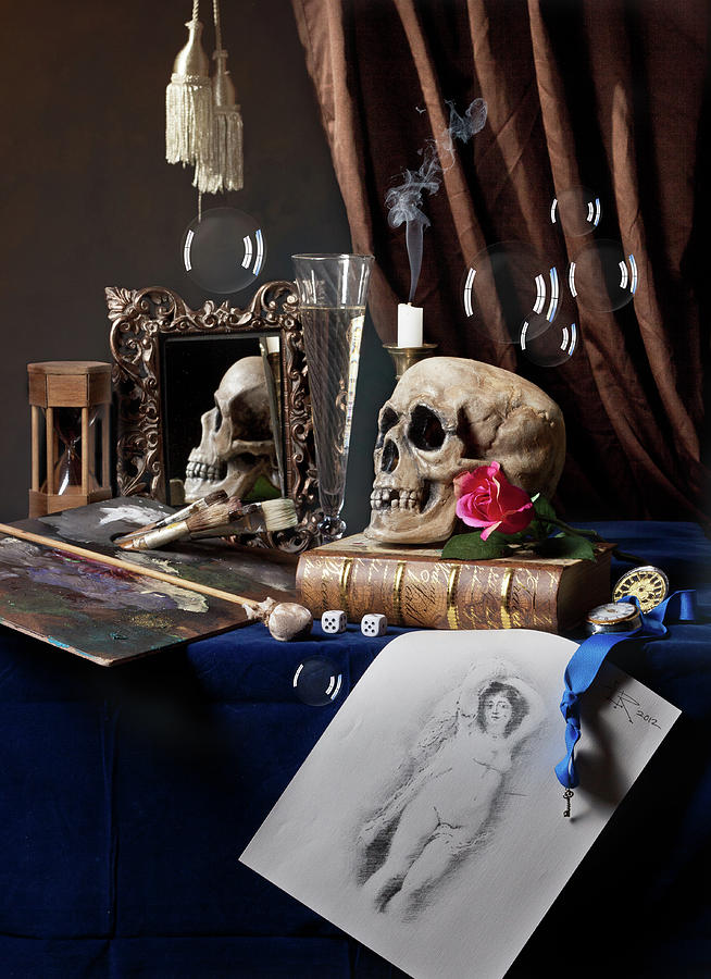 Vanitas - About the Art of Painting Photograph by Levin Rodriguez