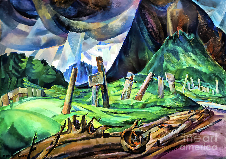 Vanquished by Emily Carr 1930 Painting by Emily Carr