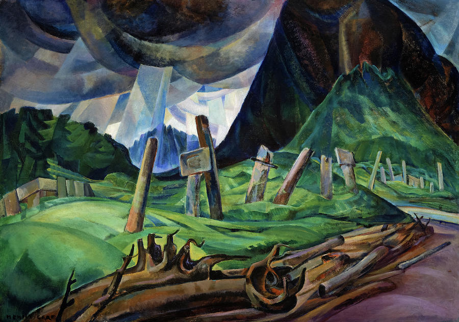 Mountain Painting - Vanquished by Emily Carr