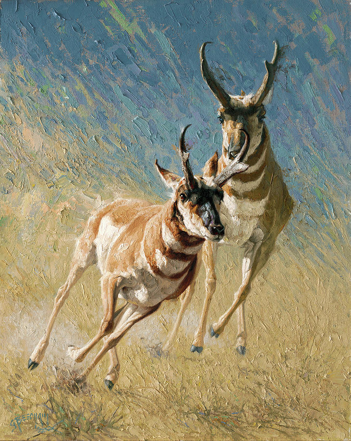 Wildlife Painting - Vanquished by Greg Beecham