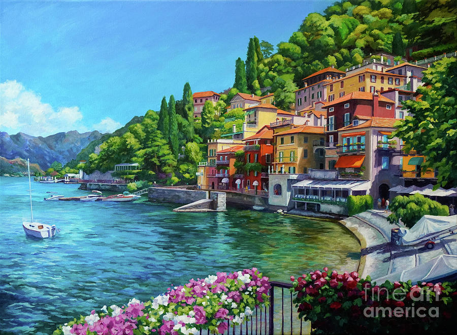 Varenna Lake Como Painting