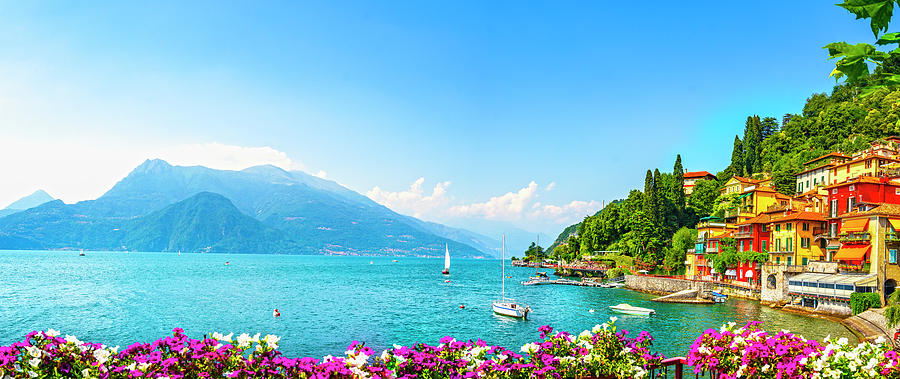 Varenna Panorama in Lake of Como Photograph by Stefano Orazzini