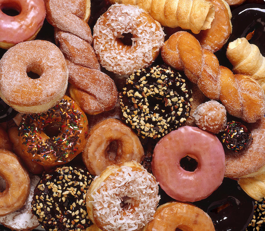 Variety of doughnuts Photograph by Brand X Pictures