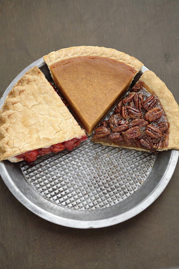 Various slices of fresh, homemade pies Photograph by John Block