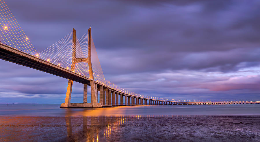 Vasco Da Gama Bridge, Lisbon Photograph by Adelheid Smitt